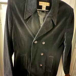 Black velvet jacket